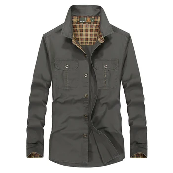 2017 New fashion military long sleeve shirt men Spring Autumn casual mens shirt cotton cargo army shirt camisa social masculina
2017 New fashion military long sleeve shirt men Spring Autumn casual mens shirt cotton cargo army shirt camisa social masculina