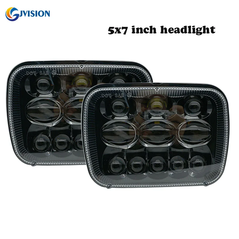 DOT 5X7 Inch Led Headlights Sealed Beam 9-30V For Jeep Wrangler JK Cherokee XJ YJ JKU 4x4 Toyota Tacoma pickup MR2 Headlamp
DOT 5X7 Inch Led Headlights Sealed Beam 9-30V For Jeep Wrangler JK Cherokee XJ YJ JKU 4x4 Toyota Tacoma pickup MR2 Headlamp