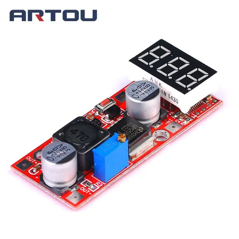 1PCS LM2596 DC-DC LM2596 Voltage Regulator LED Voltmeter Buck Step Down Converter Module
1PCS LM2596 DC-DC LM2596 Voltage Regulator LED Voltmeter Buck Step Down Converter Module