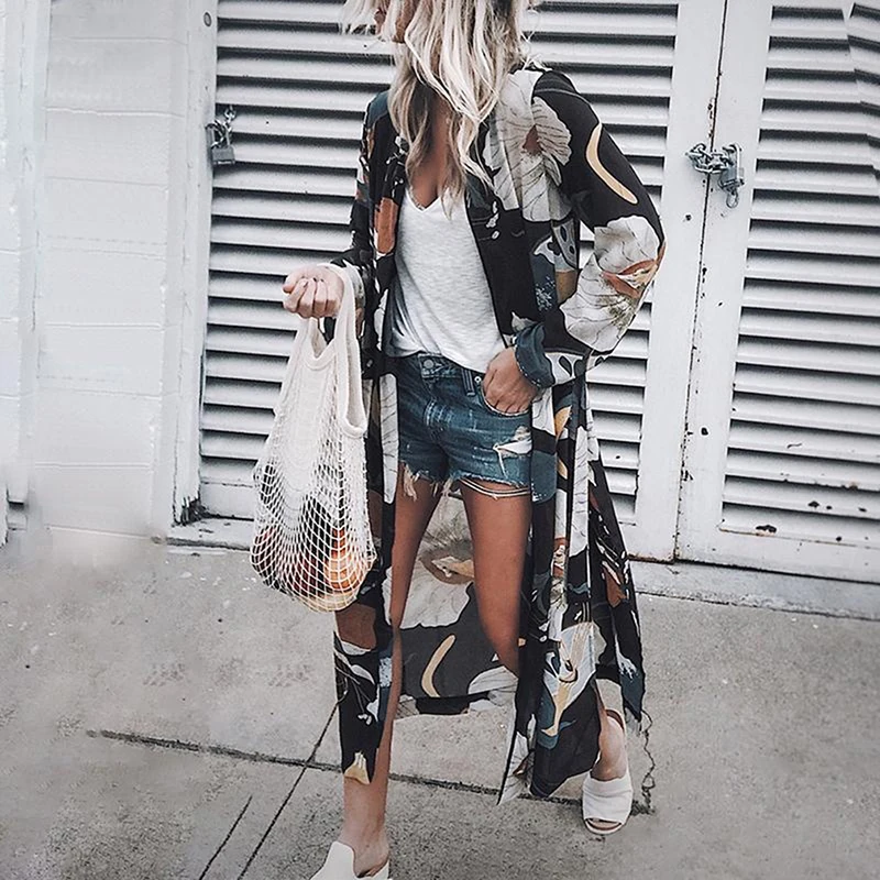 Women Casual Vintage Long Sleeve Kimono Cardigan Ladies Summer Long Chiffon Kimono Loose Flora Printed Blouse Top Plus Size
Women Casual Vintage Long Sleeve Kimono Cardigan Ladies Summer Long Chiffon Kimono Loose Flora Printed Blouse Top Plus Size