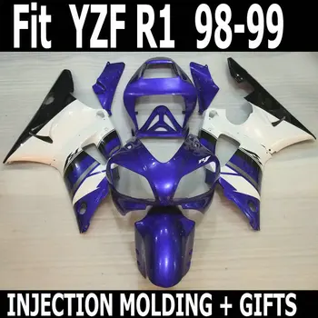 Free Customize 100% Fit Injection Motorcycle Parts For YAMAHA Blue R1 98 99 Fairings Kit YZF R1 1998 1999 Body Fairing
Free Customize 100% Fit Injection Motorcycle Parts For YAMAHA Blue R1 98 99 Fairings Kit YZF R1 1998 1999 Body Fairing