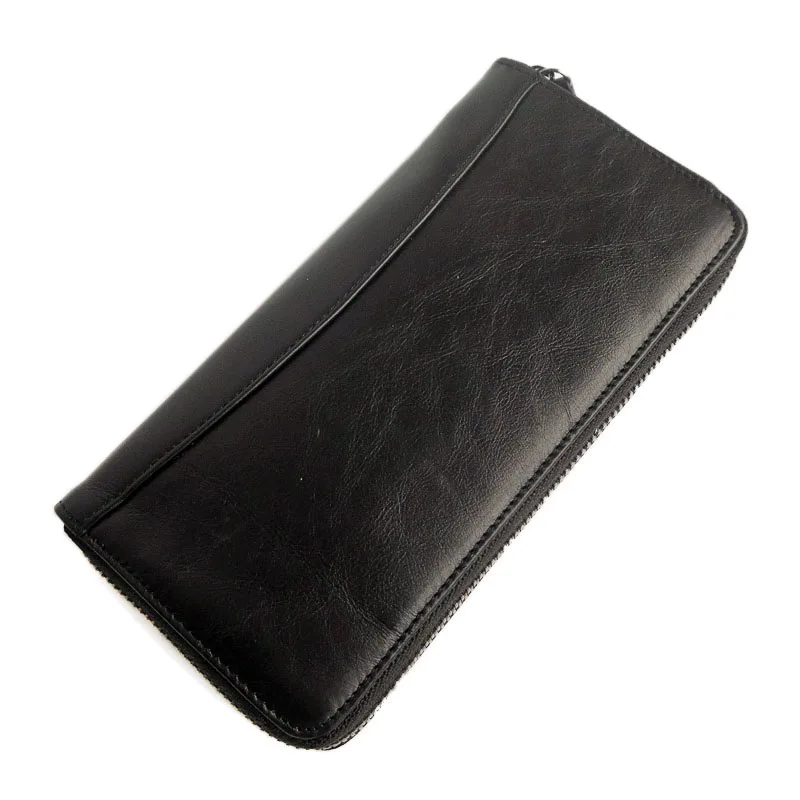 New Men Wallets Genuine Leather Long Zipper Wallet Oil Wax Leather Clutch Purse Unisex
New Men Wallets Genuine Leather Long Zipper Wallet Oil Wax Leather Clutch Purse Unisex