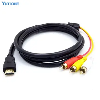 Wholesale 50pcs/lot 1.5M 1080P HDMI to 3 RCA Cable HDMI to AV Male Adapter Audio Video Cable for DVD HDTV STB hdmi to 3RCA cable
Wholesale 50pcs/lot 1.5M 1080P HDMI to 3 RCA Cable HDMI to AV Male Adapter Audio Video Cable for DVD HDTV STB hdmi to 3RCA cable