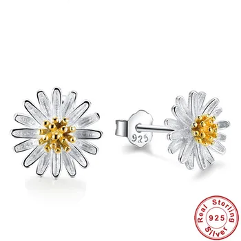 100% Pure 925 Sterling silver Daisy Flower Stud earrings Beautiful Cute Daisy earring For Women High Quality 
100% Pure 925 Sterling silver Daisy Flower Stud earrings Beautiful Cute Daisy earring For Women High Quality