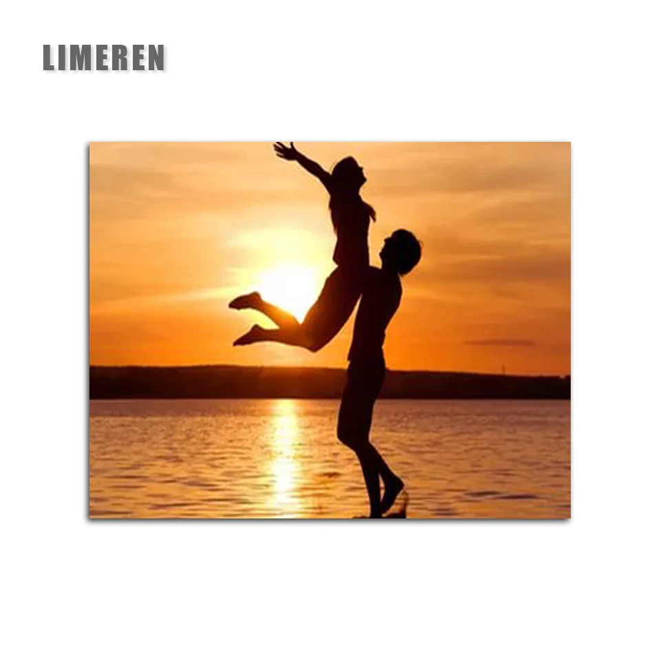Oil Painting coloring Picture By Numbers DIY Handmade Wall Art Canvas Paint Home Decor Sunset Sea Couple Love for living room
Oil Painting coloring Picture By Numbers DIY Handmade Wall Art Canvas Paint Home Decor Sunset Sea Couple Love for living room