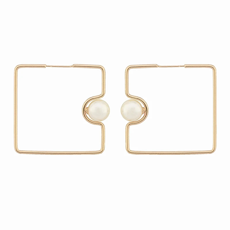Korean New Popular Gold Earrings Geometric Square Pearl Stud Earrings For Women Earings Fashion Jewelry 2019 Womens Accessories
Korean New Popular Gold Earrings Geometric Square Pearl Stud Earrings For Women Earings Fashion Jewelry 2019 Womens Accessories