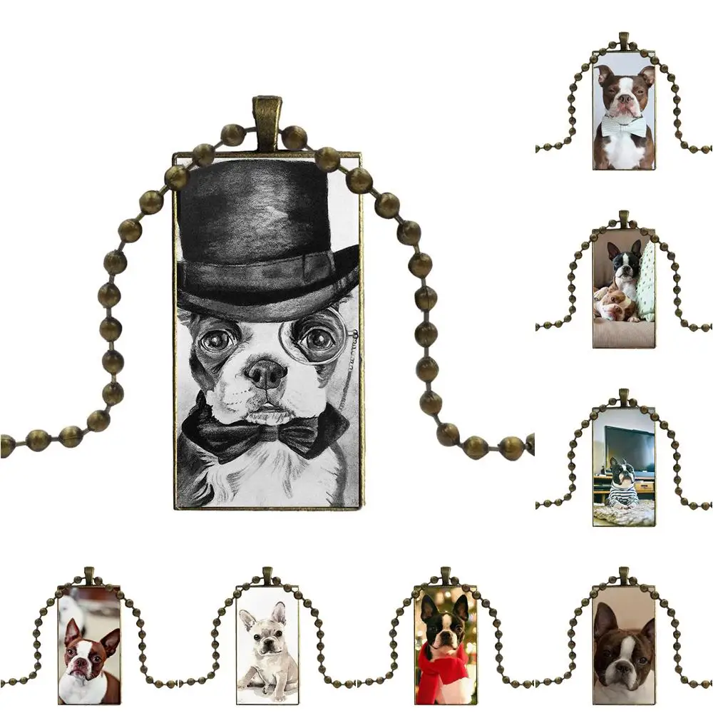For Women Children Fashion Necklace Handmade Rectangle Shape Choker Necklace Jewelry Multi Designs Boston Terrier Dog In Green
For Women Children Fashion Necklace Handmade Rectangle Shape Choker Necklace Jewelry Multi Designs Boston Terrier Dog In Green