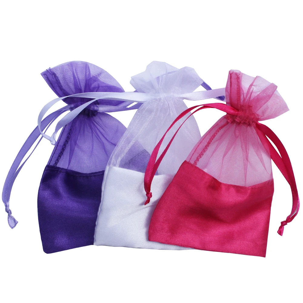(50pcs/lot )Splicing satin and orgazan drawstring bag gift packaging wedding pouch customize size and logo
(50pcs/lot )Splicing satin and orgazan drawstring bag gift packaging wedding pouch customize size and logo