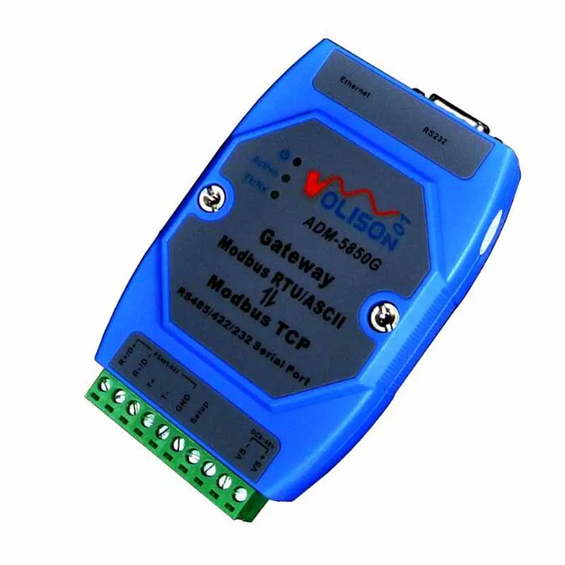 Промышленный Шлюз Modbus сервер TCP к MODBUS RTU/ASCII с RS485/422/232 и Ethernet Master & Slave| |