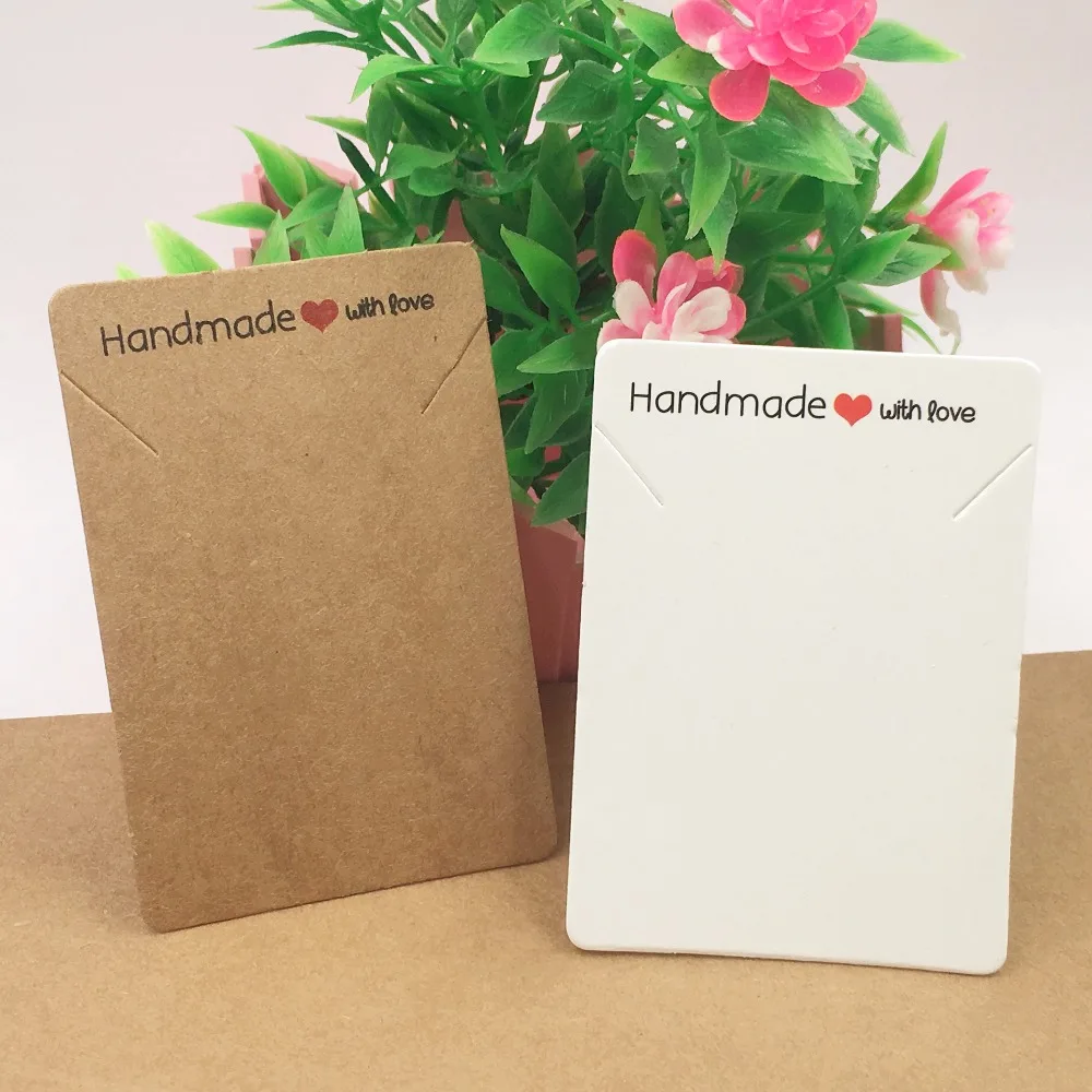 200pcs 7*5cm Paper Handmade with love necklace cards Kraft Cardboard Jewelry Displays Cards Love small pendant packing cards
200pcs 7*5cm Paper Handmade with love necklace cards Kraft Cardboard Jewelry Displays Cards Love small pendant packing cards