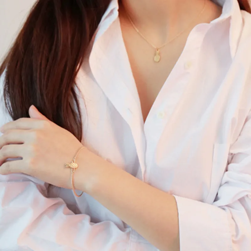 AE-CANFLY European Simple Wild Suit Item Decorated Alloy Pineapple Pendant Clavicle Necklace And Pineapple Bracelet
AE-CANFLY European Simple Wild Suit Item Decorated Alloy Pineapple Pendant Clavicle Necklace And Pineapple Bracelet