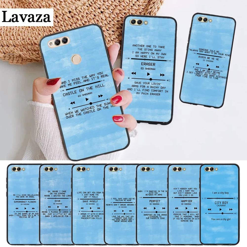 Lavaza Ed Sheeran Lyrics Pictures Diy Silicone Case for Huawei honor 6A 7A Pro 7X 8 Lite 8X 8C 9 Note 10
Lavaza Ed Sheeran Lyrics Pictures Diy Silicone Case for Huawei honor 6A 7A Pro 7X 8 Lite 8X 8C 9 Note 10