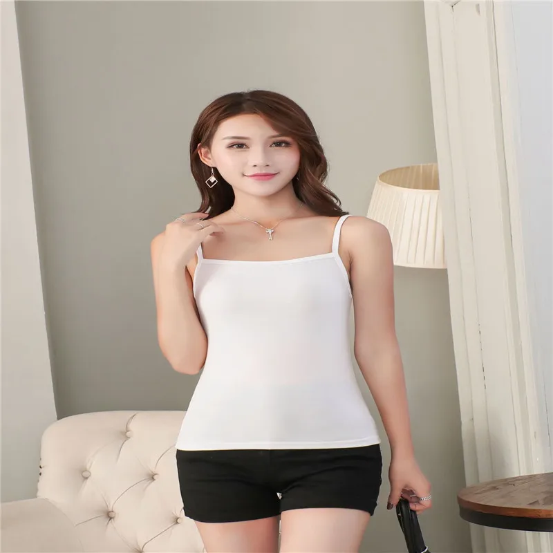 Women's Casual Tank Top Summer Sleeveless Cotton White Black Chic Sling Vest Female Underwear Sexy Bra Street Wear
Women's Casual Tank Top Summer Sleeveless Cotton White Black Chic Sling Vest Female Underwear Sexy Bra Street Wear