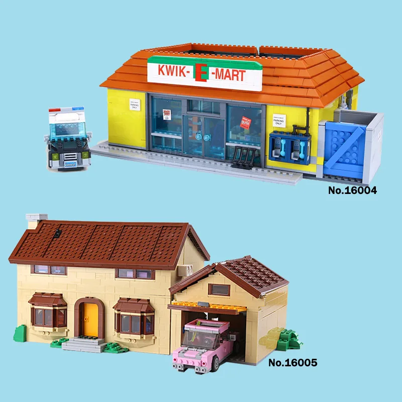 LEPIN 16005 the Simpsons House Lepin 16004 the Kwik-E-Mart Building Blocks Bricks Compatible legoinglys 71016 71006 Boys Gifts
LEPIN 16005 the Simpsons House Lepin 16004 the Kwik-E-Mart Building Blocks Bricks Compatible legoinglys 71016 71006 Boys Gifts