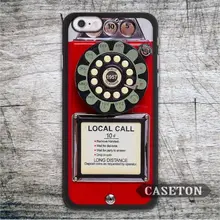 Old Retro Red Telephone Case For iPod 5 and For iPhone 7 6 6s Plus 5 5s SE 5c 4 4s High Quality Ultra Classic Cover Wholesale