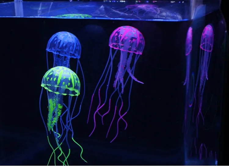 New Cute Fluorescent Glowing Effect Jellyfish floating water Plant Aquarium Fish Tank Ornament Swimming Pool Bath Decor
New Cute Fluorescent Glowing Effect Jellyfish floating water Plant Aquarium Fish Tank Ornament Swimming Pool Bath Decor