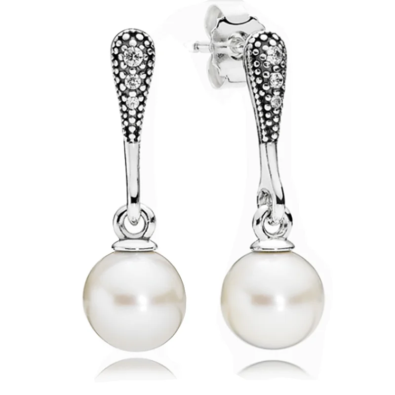 New 925 Sterling Silver Earring Elegant Beauty Pearl Hanging Studs Earring For Women For Women Wedding Gift Fine Jewelry
New 925 Sterling Silver Earring Elegant Beauty Pearl Hanging Studs Earring For Women For Women Wedding Gift Fine Jewelry