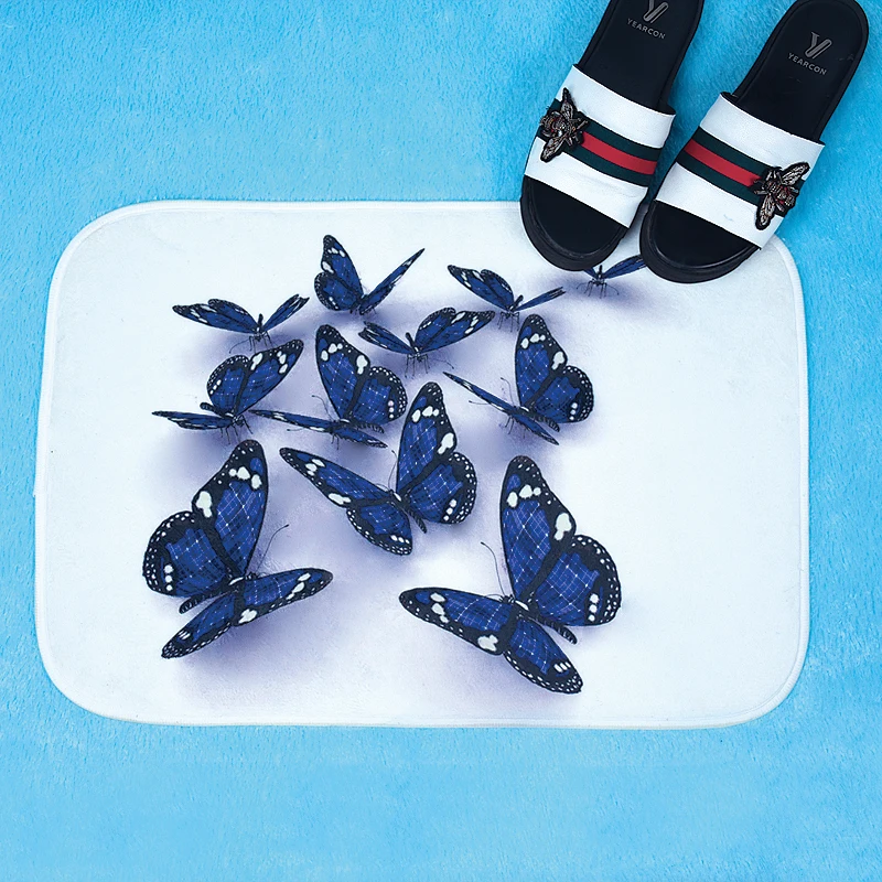 PEIYUAN Factory Custom Made New Deaign Colorful Butterfly Flannel Doormat Floor Mat Carpets
PEIYUAN Factory Custom Made New Deaign Colorful Butterfly Flannel Doormat Floor Mat Carpets