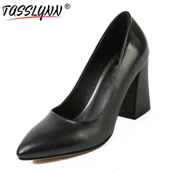 TASSLYNN 2019 High-heeled Women Pumps Shoes Cow Leather PU Hoof Heels Slip on Pointed Toe Fashion Sexy Ladies Shoes Size 34-39
TASSLYNN 2019 High-heeled Women Pumps Shoes Cow Leather PU Hoof Heels Slip on Pointed Toe Fashion Sexy Ladies Shoes Size 34-39