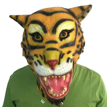 High Quality Animal Full Head Tiger Latex Mask Mythology Fancy Prop Face Masks Creepy Costume Party Supplies Realistic Props
High Quality Animal Full Head Tiger Latex Mask Mythology Fancy Prop Face Masks Creepy Costume Party Supplies Realistic Props