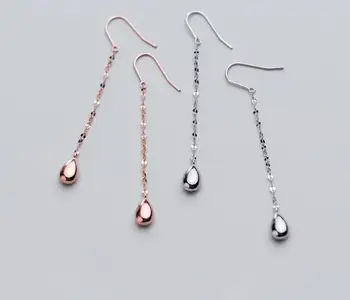 1pair Real. 925 Sterling Silver Fine jewelry white/gold Waterdrop Tears dangle long earrings GTLE2711
1pair Real. 925 Sterling Silver Fine jewelry white/gold Waterdrop Tears dangle long earrings GTLE2711
