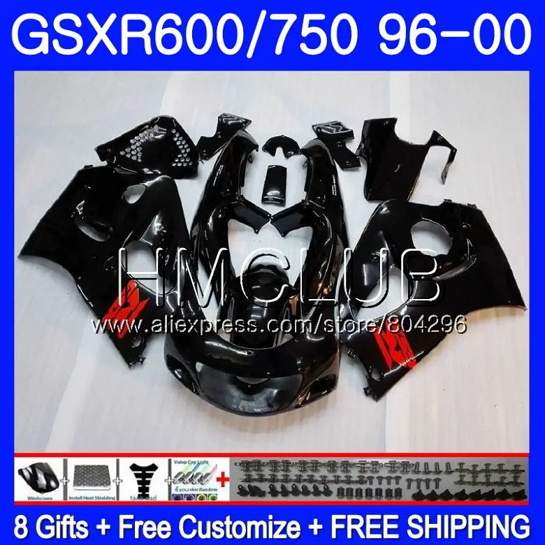 Bodys For SUZUKI GSXR 750 600 SRAD GSXR600 96 97 98 99 00 1HM.0 GSX-R600 GSXR750 1996 1997 1998 1999 2000 Fairing Glossy black
Bodys For SUZUKI GSXR 750 600 SRAD GSXR600 96 97 98 99 00 1HM.0 GSX-R600 GSXR750 1996 1997 1998 1999 2000 Fairing Glossy black