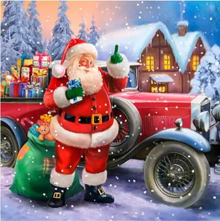 Fezrgea 5D Diamond Painting Christmas Car Full Drill Round Diamond Embroidery Sale Picture Rhinestone Mosaic Xmas Decor For Home
Fezrgea 5D Diamond Painting Christmas Car Full Drill Round Diamond Embroidery Sale Picture Rhinestone Mosaic Xmas Decor For Home
