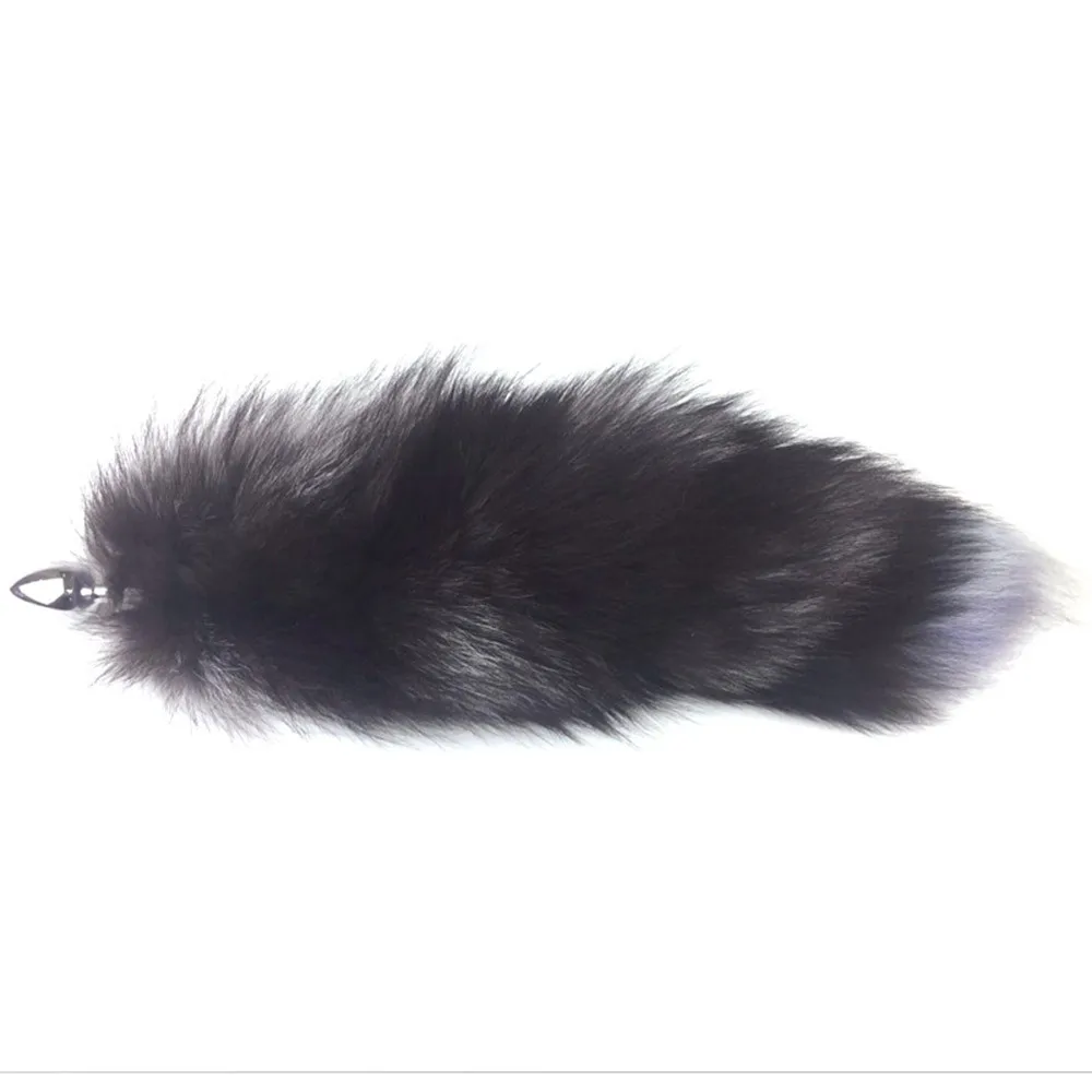 Sexy Toys Metal Fake Fur Fox Dog Tail Anal Plug Butt Plug BDSM Flirt Anus Plug For Women Adult Games Product For Couples