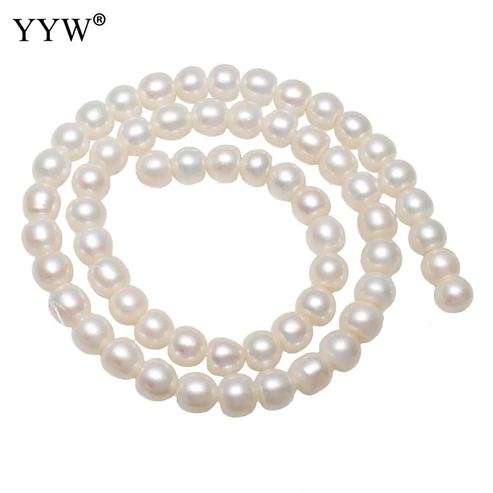 Grade AA 7-8mm Natural Freshwater Pearl Beads White Potato Pearl Loose Beads For DIY Necklace Bracelet Jewelry Making Finding
Grade AA 7-8mm Natural Freshwater Pearl Beads White Potato Pearl Loose Beads For DIY Necklace Bracelet Jewelry Making Finding