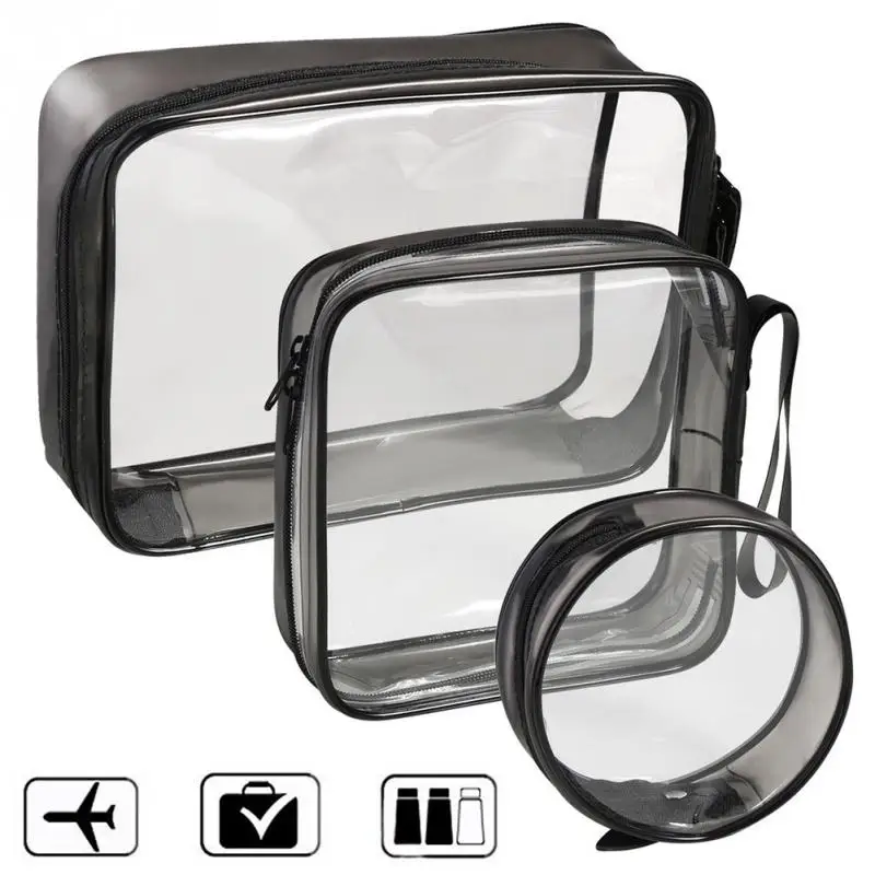 PVC Transparent Cosmetic Bag Women Travel Waterproof Clear Wash Toiletry Bags Makeup Organizer Case Accessories
PVC Transparent Cosmetic Bag Women Travel Waterproof Clear Wash Toiletry Bags Makeup Organizer Case Accessories