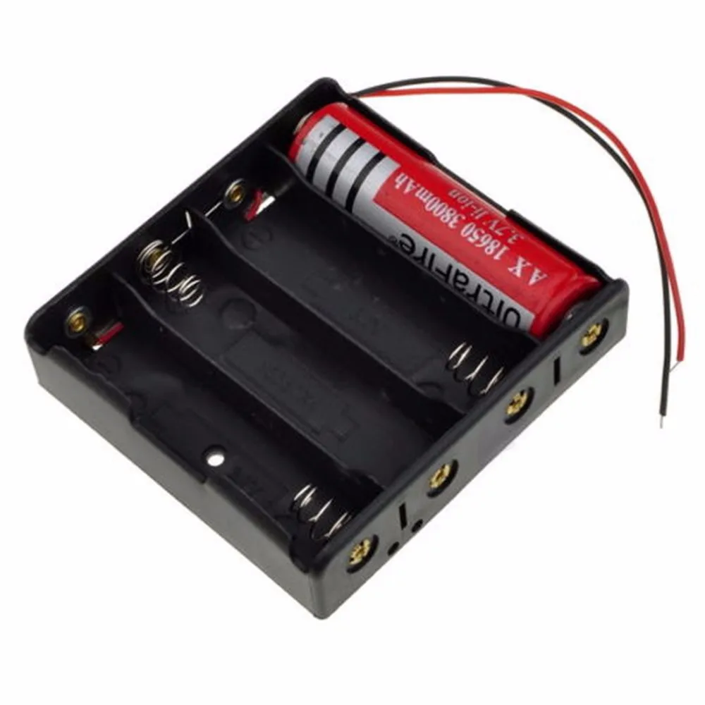 16850 Battery Case Storage Box Case Plastic Holder for 4 x 18650 Batteries With 6 Wire Leads for Soldering Cnnecting Black NEW
16850 Battery Case Storage Box Case Plastic Holder for 4 x 18650 Batteries With 6 Wire Leads for Soldering Cnnecting Black NEW