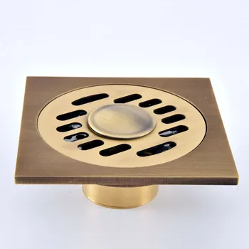 Antique Brass Vintage Retro Carved Flower Pattern Bathroom Shower Drain 4" Square Floor Drain Waste Grates ahr084
Antique Brass Vintage Retro Carved Flower Pattern Bathroom Shower Drain 4" Square Floor Drain Waste Grates ahr084