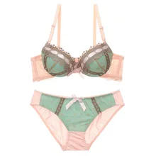 back closure 3/4 cup ultra sexy lace embroidery bras ladies bra sets women underwear lingerie briefs blue green 32-38A-B-C cup
back closure 3/4 cup ultra sexy lace embroidery bras ladies bra sets women underwear lingerie briefs blue green 32-38A-B-C cup
