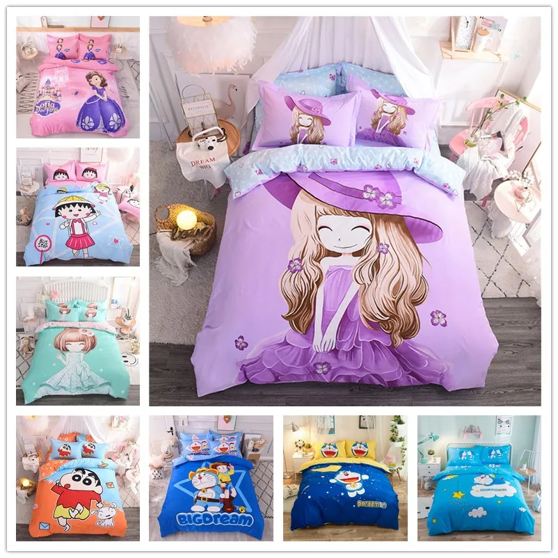 Girls Princess Comforter Bedding Set/Boys Doreamon Duvet Cover/Bed Sheet/Pillowcase/Kids Anime Chibi Maruko Chan Cotton Beddings
Girls Princess Comforter Bedding Set/Boys Doreamon Duvet Cover/Bed Sheet/Pillowcase/Kids Anime Chibi Maruko Chan Cotton Beddings