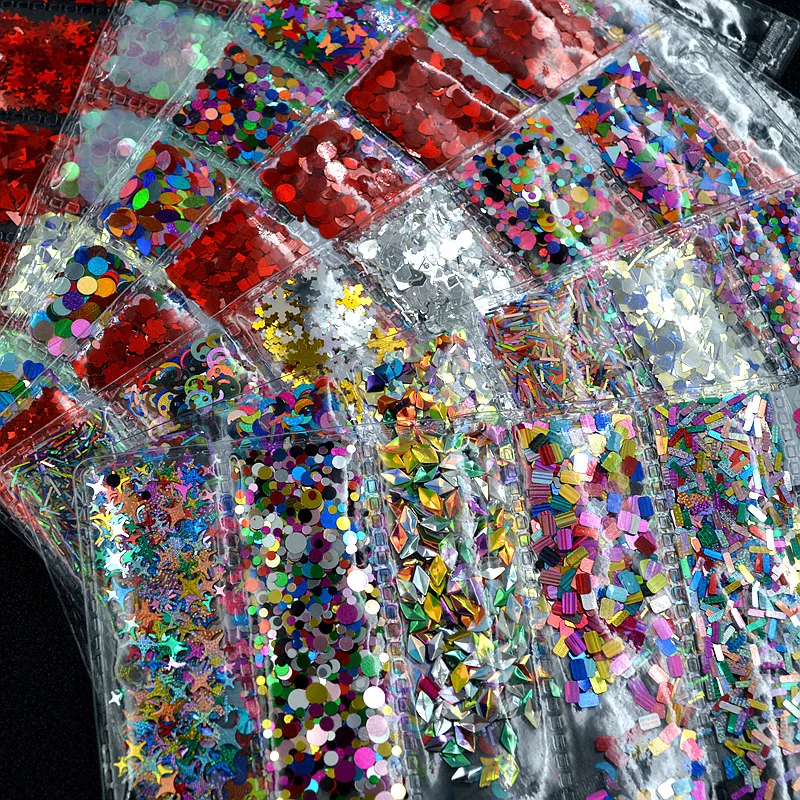 8 Packs Mix Shapes Mix Colors Glitter Various Geometric Butterfly Strips Sequins Nail Art Slice Stickers Decorations DIY Tips
8 Packs Mix Shapes Mix Colors Glitter Various Geometric Butterfly Strips Sequins Nail Art Slice Stickers Decorations DIY Tips