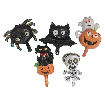 1 pcs 5 Styles mini Black Cat Pumpkin Bat Skull Halloween Eve Foil Balloons Decor Inflatable toys Helium Balloon Party Supplies
1 pcs 5 Styles mini Black Cat Pumpkin Bat Skull Halloween Eve Foil Balloons Decor Inflatable toys Helium Balloon Party Supplies