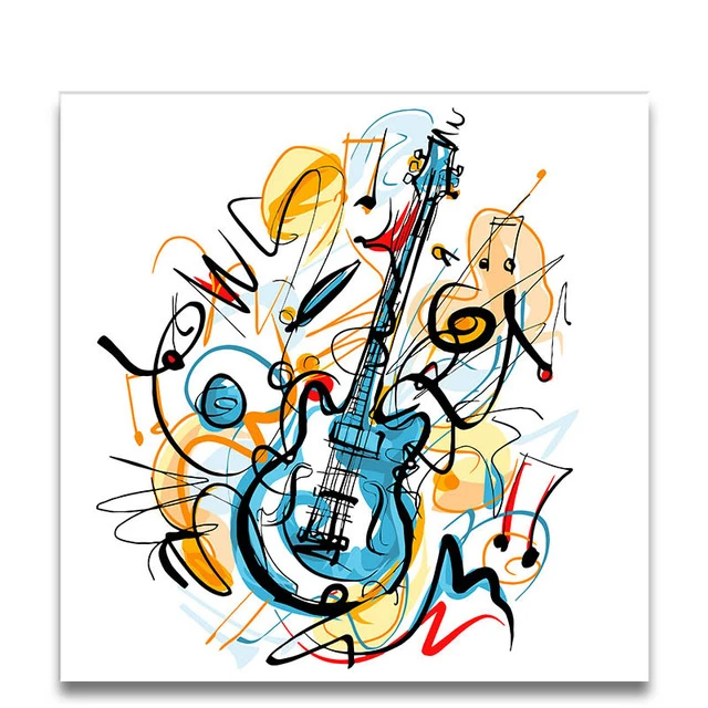 Colorful Guitar music,Note painting coloring picture paint draw by numbers with kits on canvas a frame for room wall decor
Colorful Guitar music,Note painting coloring picture paint draw by numbers with kits on canvas a frame for room wall decor