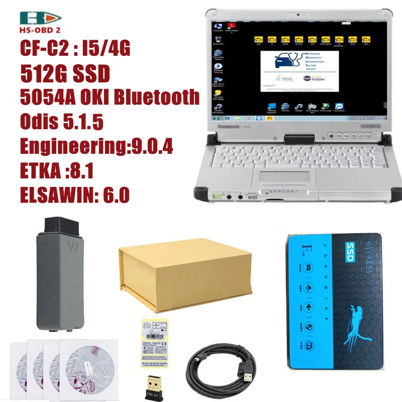2019 OKI Bluetooth VAS 5054A with the latest ODIS 5.1.5 Engineering 9.0.4 ETKA 8.1 software 320G HDD and I5/4G used laptop CFC2
2019 OKI Bluetooth VAS 5054A with the latest ODIS 5.1.5 Engineering 9.0.4 ETKA 8.1 software 320G HDD and I5/4G used laptop CFC2