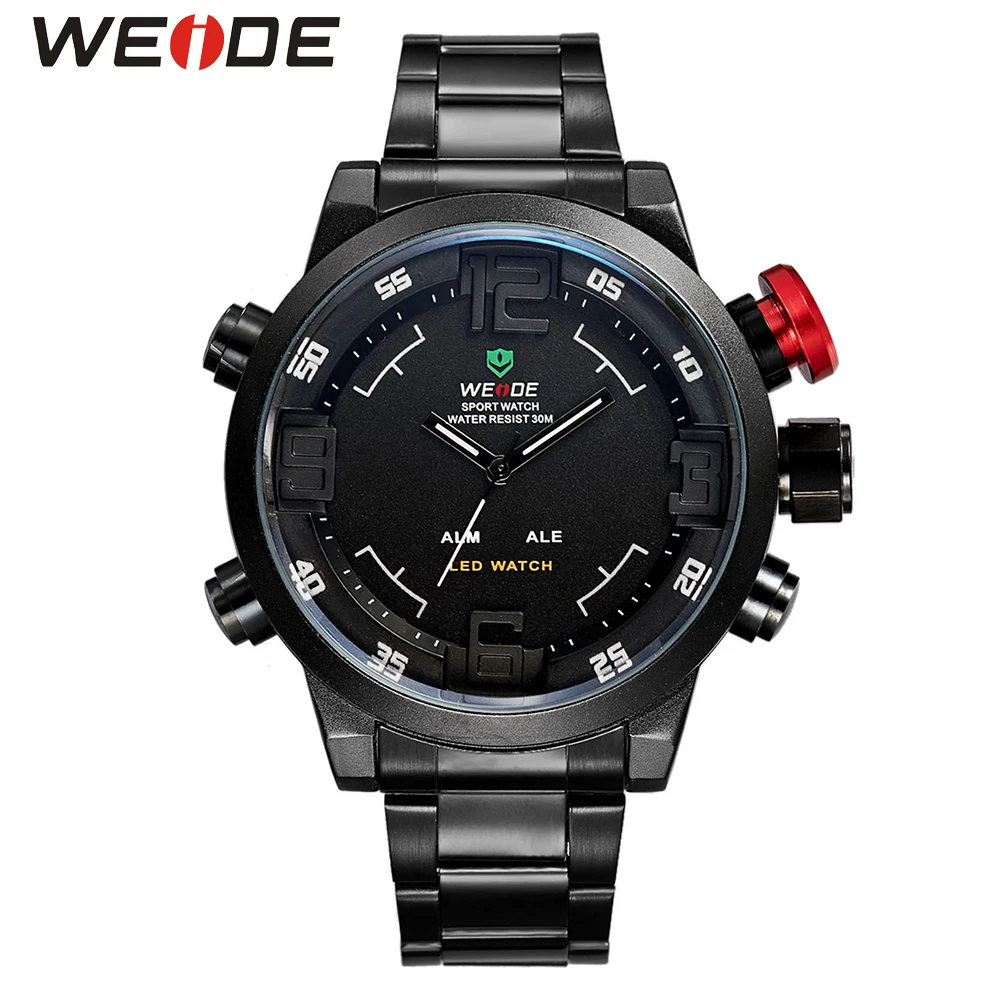 Weide luxury quartz Movement casual stainless steel strap auto date sports dual digital display automatic date mens wristwatch
Weide luxury quartz Movement casual stainless steel strap auto date sports dual digital display automatic date mens wristwatch