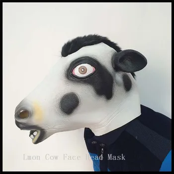 2016 Full Face Overhead Animal Cow Mask Cosplay Masquerade Fancy Mask Dress Up Latex Carnival Cow Bull mask theater prop Toys
2016 Full Face Overhead Animal Cow Mask Cosplay Masquerade Fancy Mask Dress Up Latex Carnival Cow Bull mask theater prop Toys