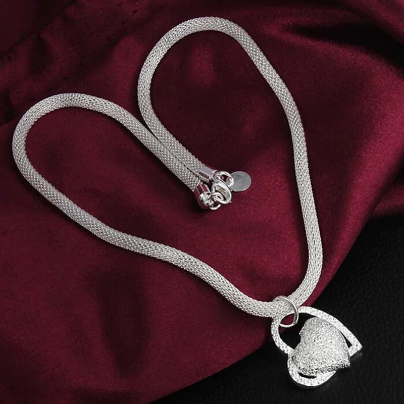 Women's Silver Plated Double Heart Pendant 48CM Snake Chain Necklaces Jewelry Best Gift For Girl Women Lady P1014
Women's Silver Plated Double Heart Pendant 48CM Snake Chain Necklaces Jewelry Best Gift For Girl Women Lady P1014