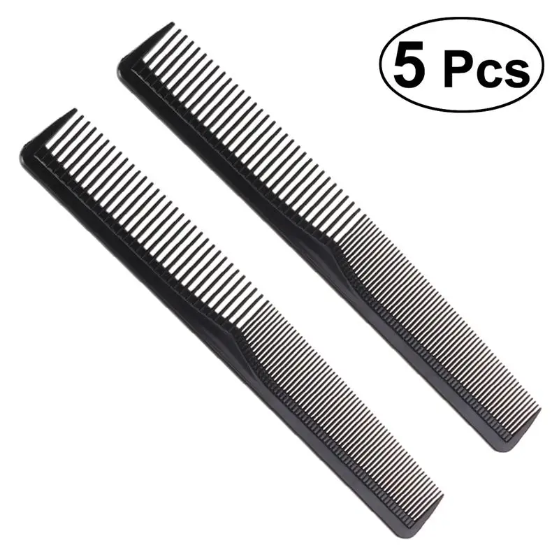 5pcs Anti-static Plastic Hairdressing Styling Combs Tooth Hair Combs to Salon and Hotel Hair Care Tools (Black)
5pcs Anti-static Plastic Hairdressing Styling Combs Tooth Hair Combs to Salon and Hotel Hair Care Tools (Black)