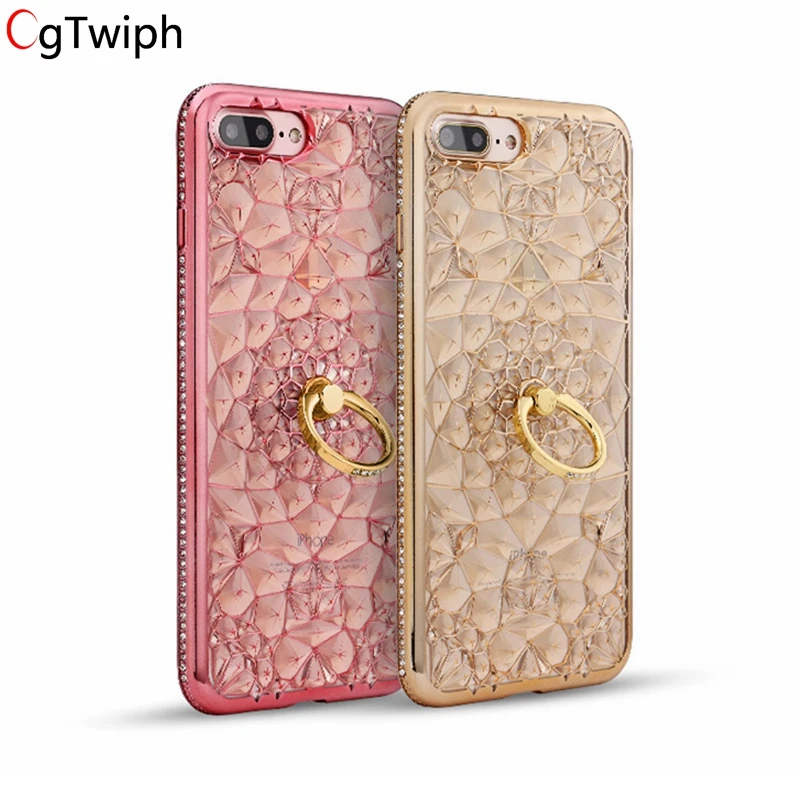 Luxury Glitter Diamond Case For iPhone X 8 Plus Capa Silicone Cover for iphone 7 Plus 6 6S Plus 5 5S SE Fundas with Finger Ring
Luxury Glitter Diamond Case For iPhone X 8 Plus Capa Silicone Cover for iphone 7 Plus 6 6S Plus 5 5S SE Fundas with Finger Ring