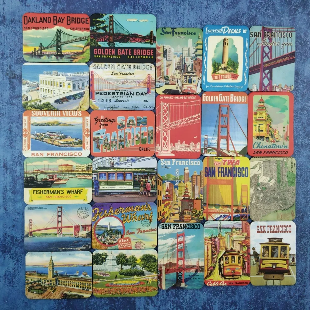24 Pcs fridge magnets set San Francisco scenery home deco tourism souvenir magnet for refrigerator magnet magnetic sticker paste
24 Pcs fridge magnets set San Francisco scenery home deco tourism souvenir magnet for refrigerator magnet magnetic sticker paste
