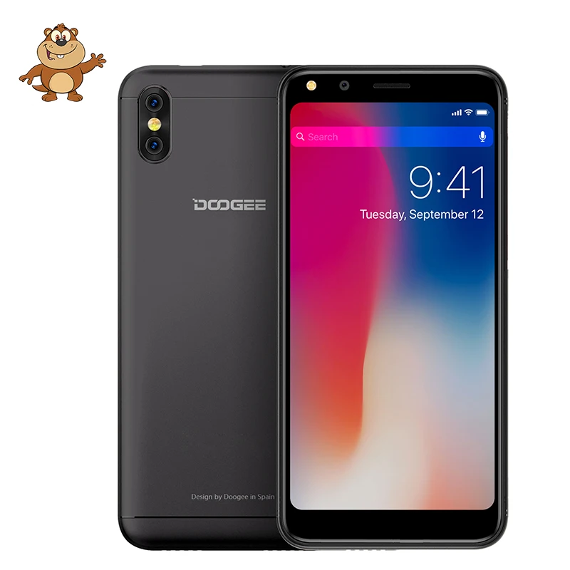 DOOGEE X53 5 3 дюймов 18:9 Экран смартфон 2200 мАч 1 Гб + 16 5.0MP Камера сотовый телефон MTK6580 4