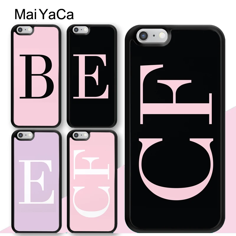 MaiYaCa PERSONALISED INITIALS MONOGRAM Soft Rubber Mobile Phone Cases Bags For iPhone 6 6S 7 8 Plus XS Max XR 5S SE Back Cover
MaiYaCa PERSONALISED INITIALS MONOGRAM Soft Rubber Mobile Phone Cases Bags For iPhone 6 6S 7 8 Plus XS Max XR 5S SE Back Cover