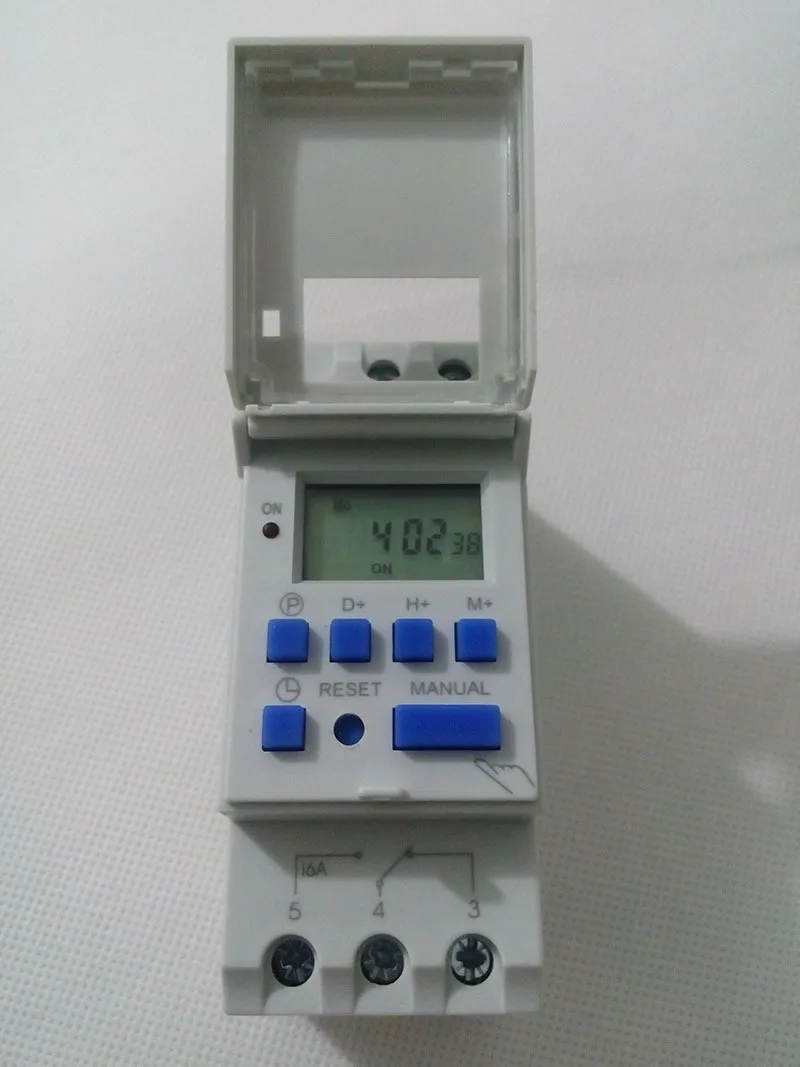 2pcs/lot Microcomputer Electronic Programmable Digital TIMER SWITCH Relay Control 220V 16A Din Rail Mount
2pcs/lot Microcomputer Electronic Programmable Digital TIMER SWITCH Relay Control 220V 16A Din Rail Mount
