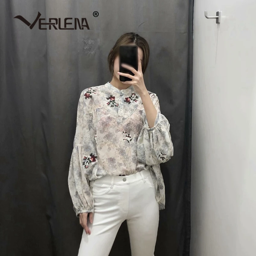 Verlena Curved Hem Blouse Women 2019 Long Latern Volume Sleeve Loose Shirt Ladies Tops Korean Embroidery Floral Print Blouses
Verlena Curved Hem Blouse Women 2019 Long Latern Volume Sleeve Loose Shirt Ladies Tops Korean Embroidery Floral Print Blouses