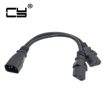 Wholesale 1pcs Single C14 to Dual C13 5-13R Short Power Y Type Splitter Adapter Cable Cord 25cm
Wholesale 1pcs Single C14 to Dual C13 5-13R Short Power Y Type Splitter Adapter Cable Cord 25cm
