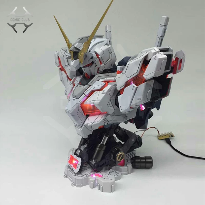 COMIC CLUB INSTOCK YIHUI model assembly Gundam unicorn bust model 1:35 contain led light action figure toy
COMIC CLUB INSTOCK YIHUI model assembly Gundam unicorn bust model 1:35 contain led light action figure toy